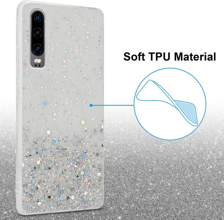 Image du produit Cadorabo Housse en TPU avec paillettes pour Huawei P30 (Huawei P30)
