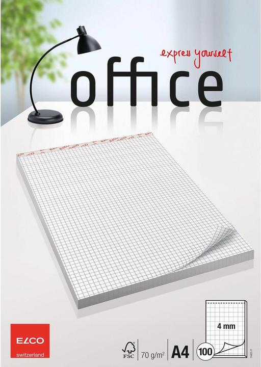 Produktbild Elco Notizblock Office (A4, Kariert)