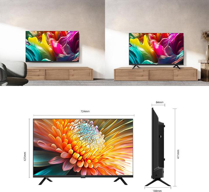 Image du produit Changhong CHiQ L32G7B 32" HD ready Google TV (32", LED, HD ready)