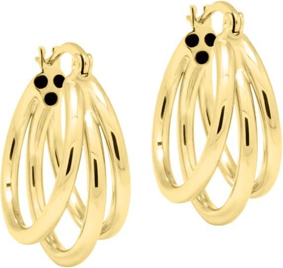 Image du produit Candy Créoles Aleni, argent sterling 925, plaqué or (Argent sterling 925, Plaqué or 18k, Argent massif de 925)