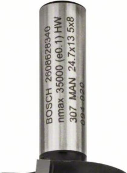 Image du produit Bosch Professional Zubehör Fraise à arrondir 8 mm, R1 6 mm, L