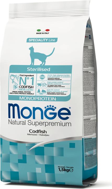 Actual product image Monge Monoprotein Sterilised Cod (Adult, 1 pcs., 1500 g)