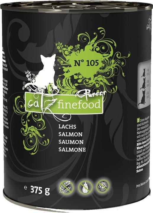 Image du produit Catz Finefood Purrrr No.105 Saumon (Adulte, 6 pcs, 375 g)