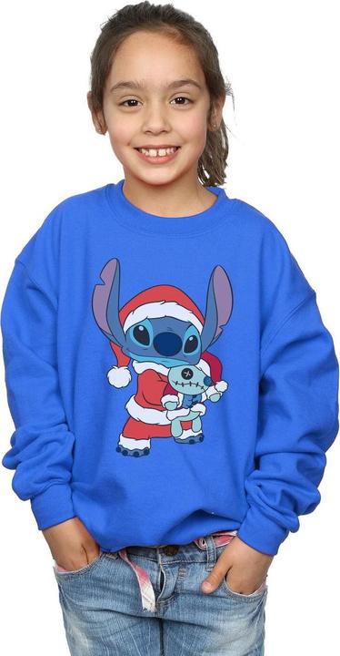 Actual product image Disney Girls Lilo And Stitch Stitch Christmas Sweatshirt (152, 158)
