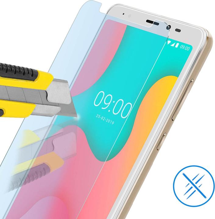 Actual product image Avizar Crystal clear film, glass screen protector (2 Piece, Wiko Y60)