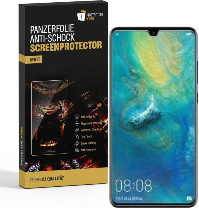 Actual product image Protectorking 6x Panzerfolie Anti-Shock matt entspiegelt (6 Piece, Mate 20 X)
