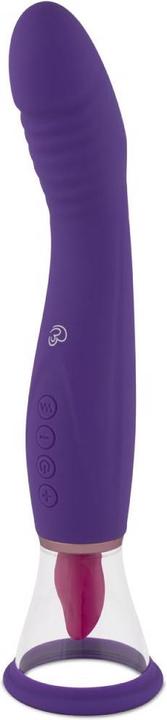 Actual product image Easytoys Pleasure Pump With G-Spot Vibrator - Purple
