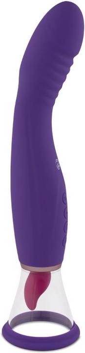 Actual product image Easytoys Pleasure Pump With G-Spot Vibrator - Purple