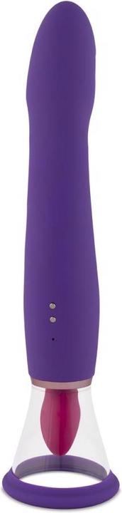 Actual product image Easytoys Pleasure Pump With G-Spot Vibrator - Purple