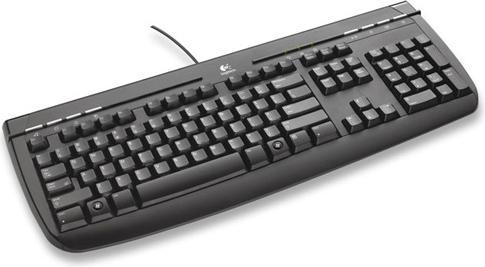 Actual product image Logitech OEM Internet 350 USB Keyboard, black, CH layout (CH, Cable)