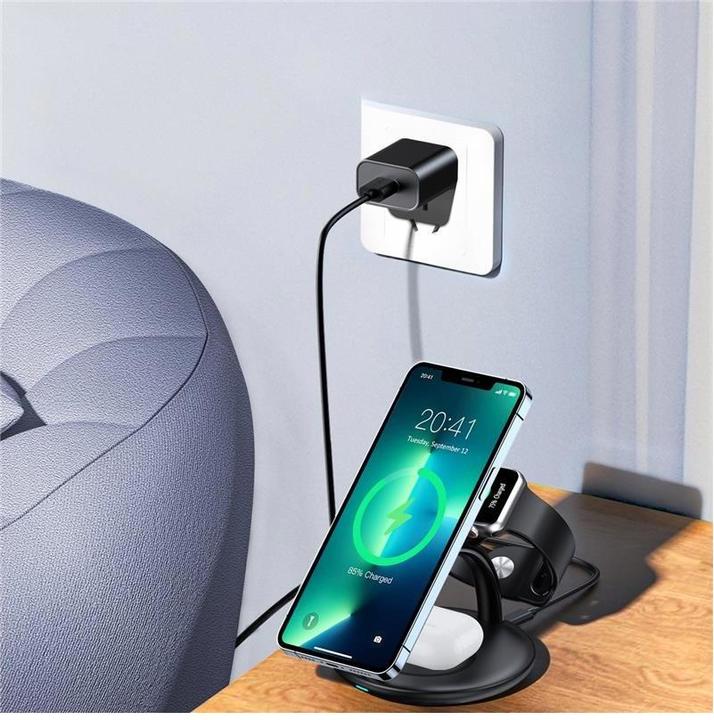 Actual product image Choetech 3 in 1 Charging Station (15 W)