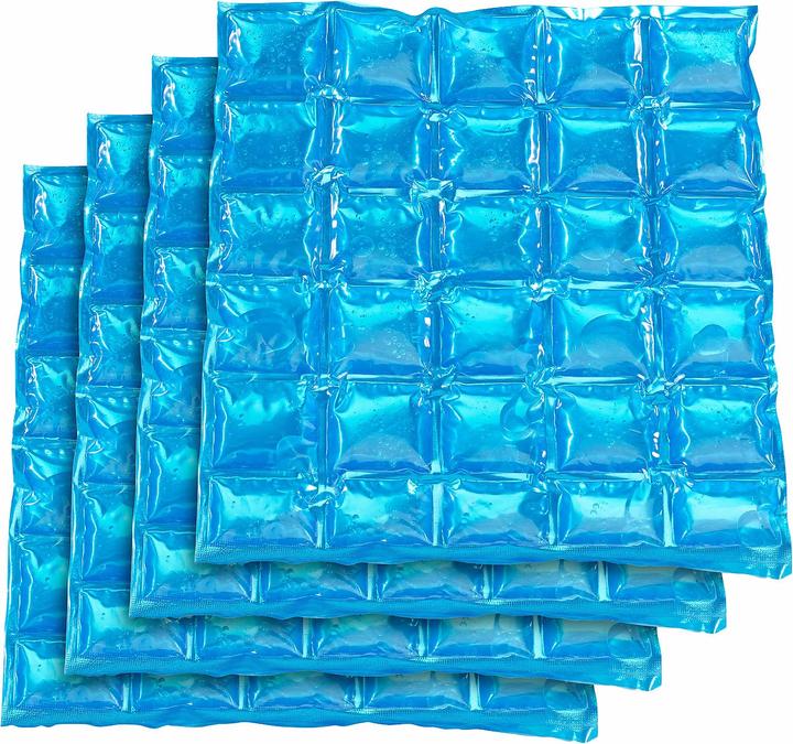 Produktbild Pearl 2-mal: 4er-Set flexible Kühlkissen mit Kühlzellen