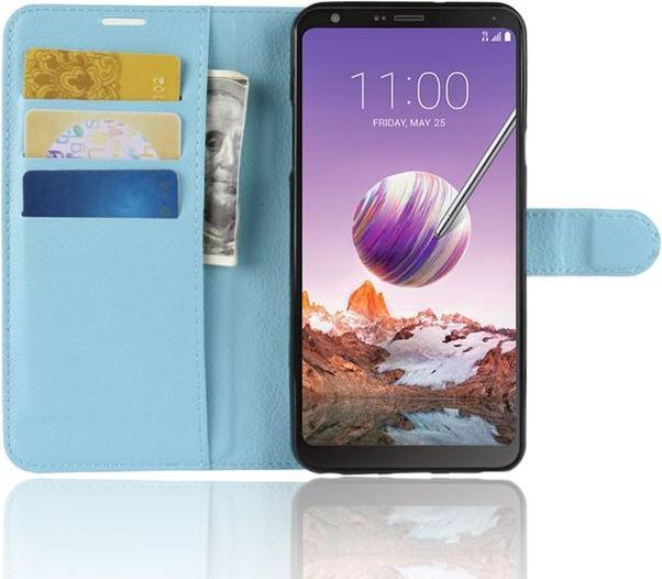 Actual product image MU Classic Litchi Leather Bookcover Series (LG Stylo 4, LG Q Stylus)