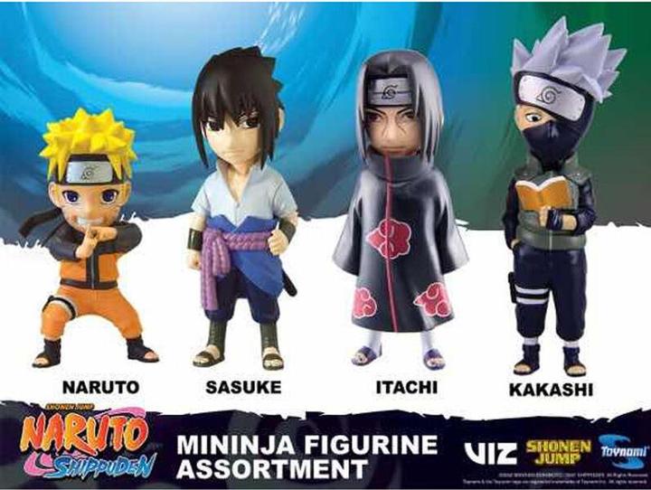 Actual product image Toynami Naruto Shippuden Mininja assorted figure 5cm