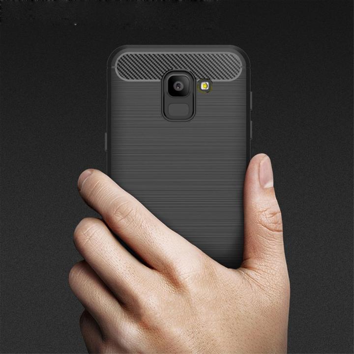 Produktbild König Design Handyhülle für Samsung Galaxy J6 Schutzcase Backcover Bumper Etuis Rahmen Grau (Samsung Galaxy J6)