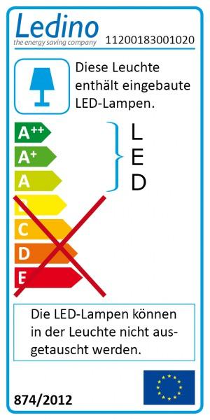 Energie-Label Ledino LED-Deckenleuchte Deutz (950 lm)