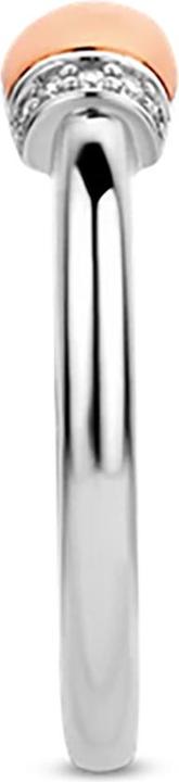 Produktbild Ti Sento Milano Ring mit Zirkonia bicolor rosevergoldet 12193ZR (56, 925 Silber)