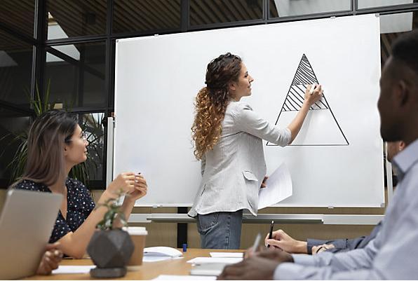 Produktbild eurokraft pro Stativ-Drehtafel, doppelseitig (130 x 184 cm)