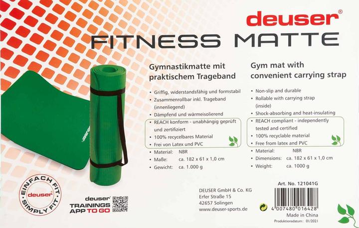 Produktbild Deuser Sports Deuser-Matte grün, 121041G