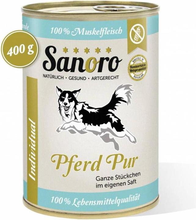 Sanoro Aliment complémentaire pure viande musculaire cheval (Senior, 12 pcs, 4800 g)