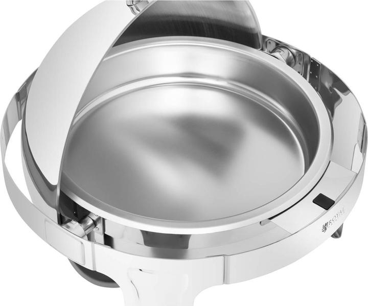 Produktbild Royal Catering Chafing Dish Warmhaltebehälter Rechaud Wärmebehälter rund 5,8 L