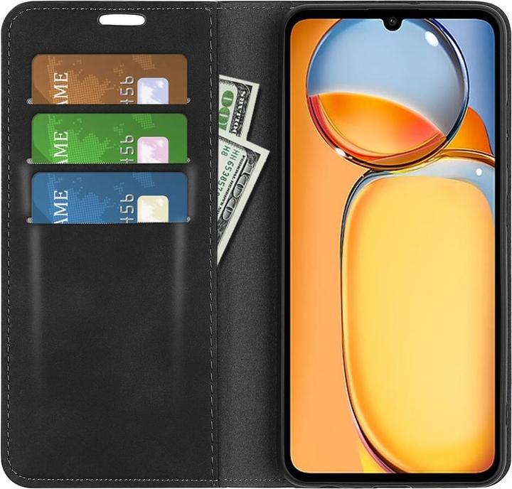 Produktbild Cover-Discount Xiaomi Poco C65 / Redmi 13C - Stand Flip Case Hülle schwarz (Xiaomi Poco C65, Xiaomi Redmi 13C)