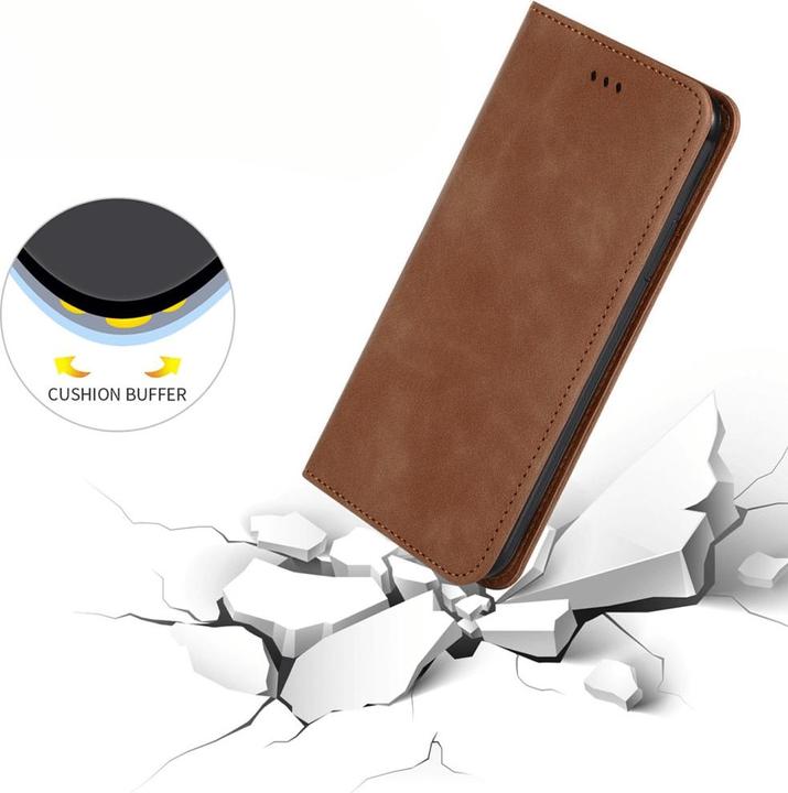 Actual product image Cover-Discount iPhone 11 Pro Max - Business Flip Case brown (Apple iPhone 11 Pro Max)