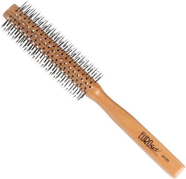 Caso Eurostil Madera Cepillo De Pelo Pua Nylon Bola 15mm 1un