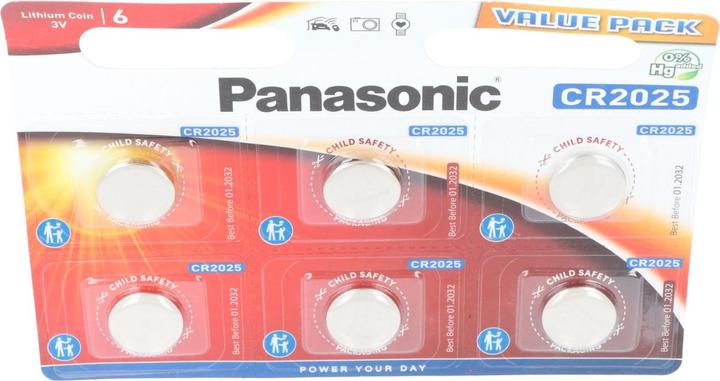 Produktbild Panasonic Lithium Power CR2025 (6 Stk., CR2025, 165 mAh)
