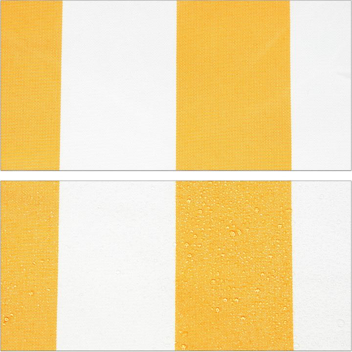 Actual product image Relaxdays Telescopic Canopy Yellow/White (2 m)