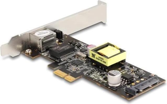 Actual product image Delock PCI Express x1 card to 1 x 2.5 Gigabit LAN PoE+ i22 (Mini PCI Express)