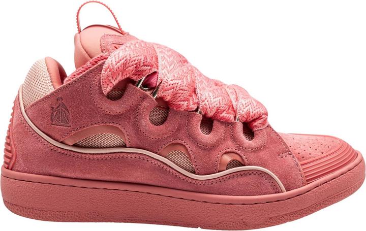 Image du produit Lanvin curb suede sneakers pink color (38)