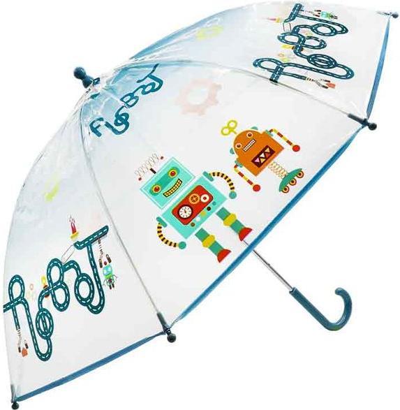 Produktbild BB Klostermannn Kinderschirm Roboter transparent