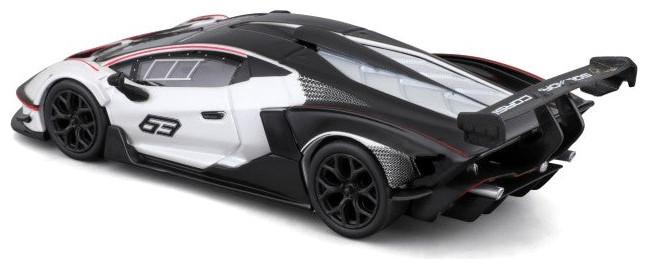 Produktbild Bburago 41167 Race - Lamborghini Essenza SCV12 #63 - 1:32 - bianco