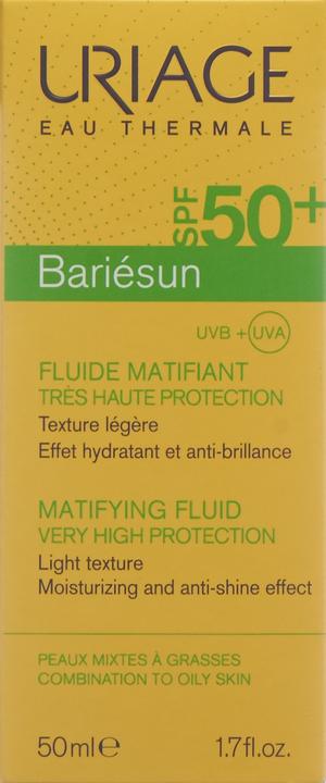 Produktbild Uriage Bariésun Matt Fluid LSF50 (Sonnencreme Gesicht, SPF 50, 50 ml, 74 g)