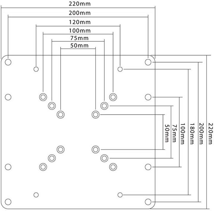 Image du produit Goobay Adaptateur Vesa (Mur, 81", 30 kg)