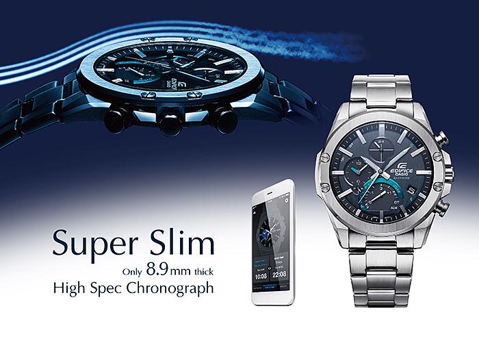 Produktbild Edifice EQB-1000D-1AER (Chronograph, Hybrid Uhr, Analoguhr, 49.90 mm)