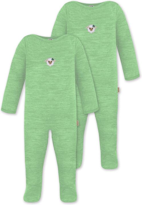 Normani 2er Pack Baby Merino Strampler „Levin" - 9411