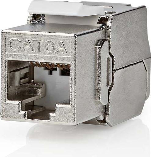 Actual product image Nedis Keystone | CAT6a | RJ45 socket | S/FTP | metal | box (S/FTP, CAT6a, 0.04 m)