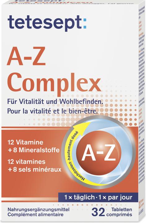 Actual product image Tetesept A-Z Complex (32 Piece, Pills, 80 g)