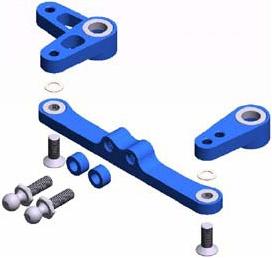 Actual product image Tamiya TA-05-VDF Ackerman Steering Set