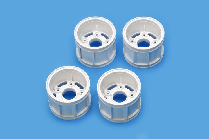 Actual product image Tamiya WR-02CB T-Parts (Wheel Rims) (white)