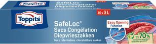 Produktbild Toppits Safeloc Zipper-Gefrierbeutel 3 Liter 15 (15 x)
