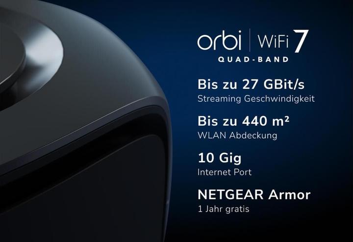 Produktbild Netgear Orbi 970 Series Quad-Band WiFi 7 Mesh System - 2 Pack