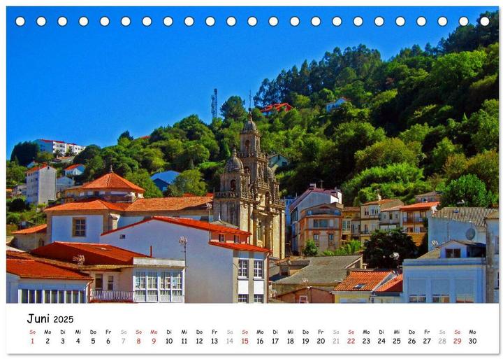 Produktbild Jakobsweg - Camino Ingles (Tischkalender 2025 DIN A5 quer), Monatskalender (A5, Deutsch)