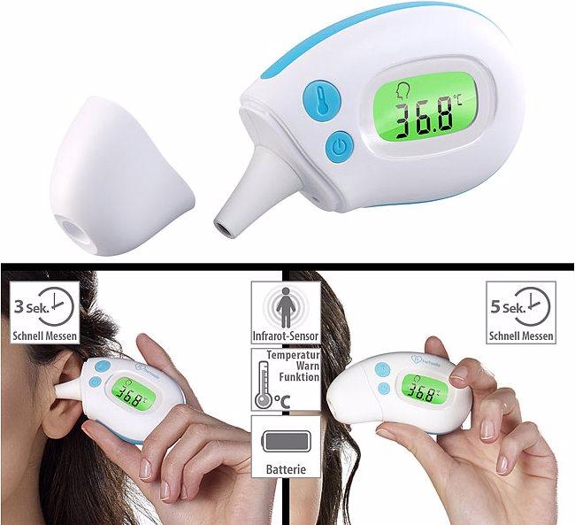 Image du produit Newgen medicals Thermomètre infrarouge 2en1 (Auriculaire, Front)