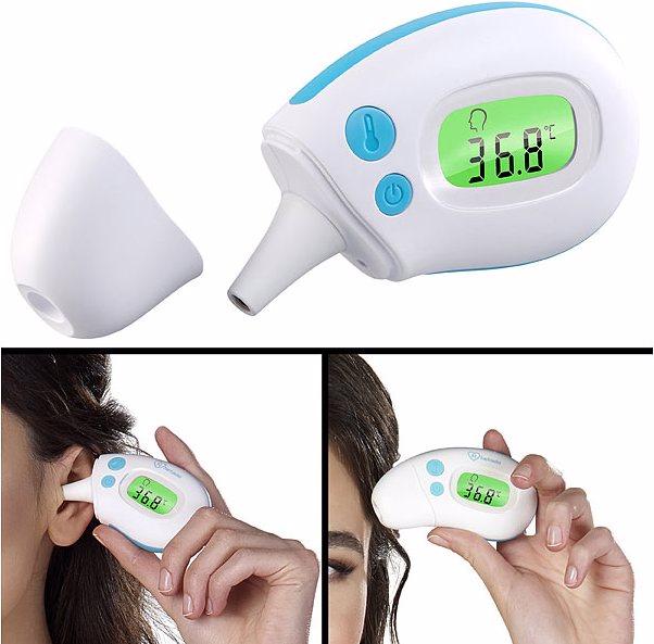 Image du produit Newgen medicals Thermomètre infrarouge 2en1 (Auriculaire, Front)