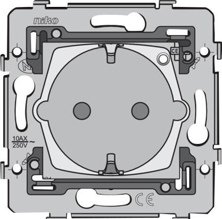 Immagine prodotto Niko Inserto per presa NHC Smart, Zigbee® con messa a terra laterale, 16A