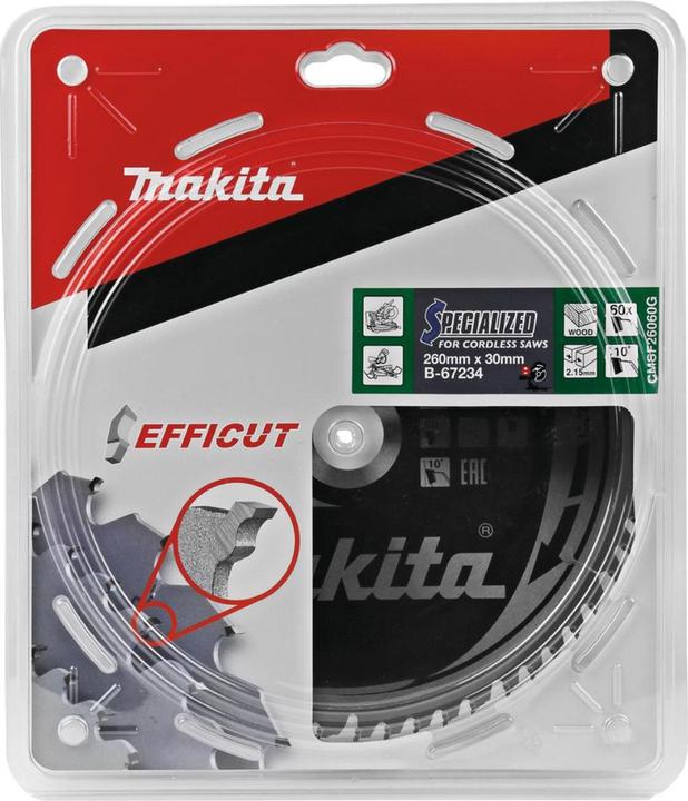 Actual product image Makita EFFICUT saw blade 260x30x60Z
