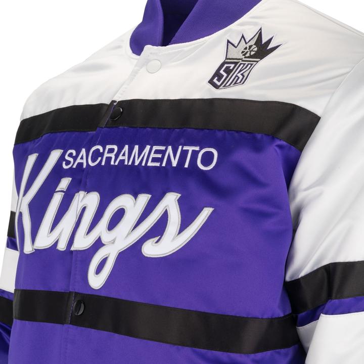 Produktbild Mitchell & Ness M&N Heavyweight Satin Jacke - SCRIPT Sacramento Kings - XL (XL)